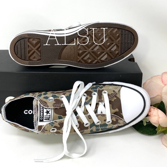 🌸Sale🌸 Converse Chuck Taylor AS Canvas Low Top Sandy Camo Womes Size 7 168088F - Picture 5 of 7